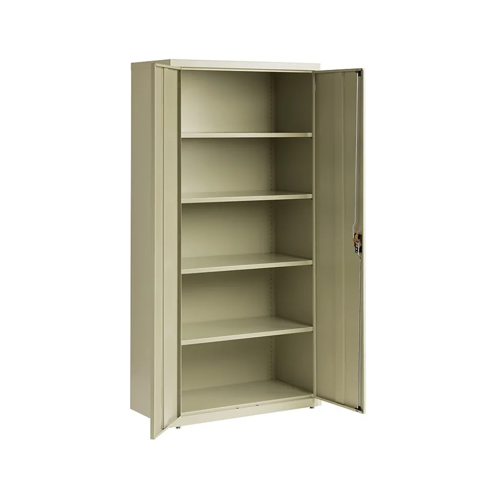 Storage Cabinets*Hirsh 72" Steel Storage Cabinet with 5 Shelves, Putty (22004)