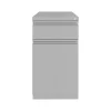File Cabinets*Hirsh 2-Drawer Mobile Vertical File Cabinet, Letter Size, Lockable, 27.75"H x 15"W x 19.88"D, Arctic Silver (25034)