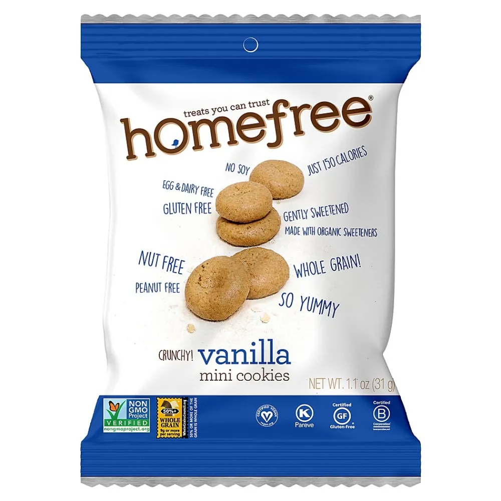 HomeFree Gluten Free Cookies Variety Pack, 1.1 oz., 20/Box (600-00264)