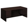Office Desks*HON 10500 72" Double Pedestal Desk, Mahogany (H10593NN)