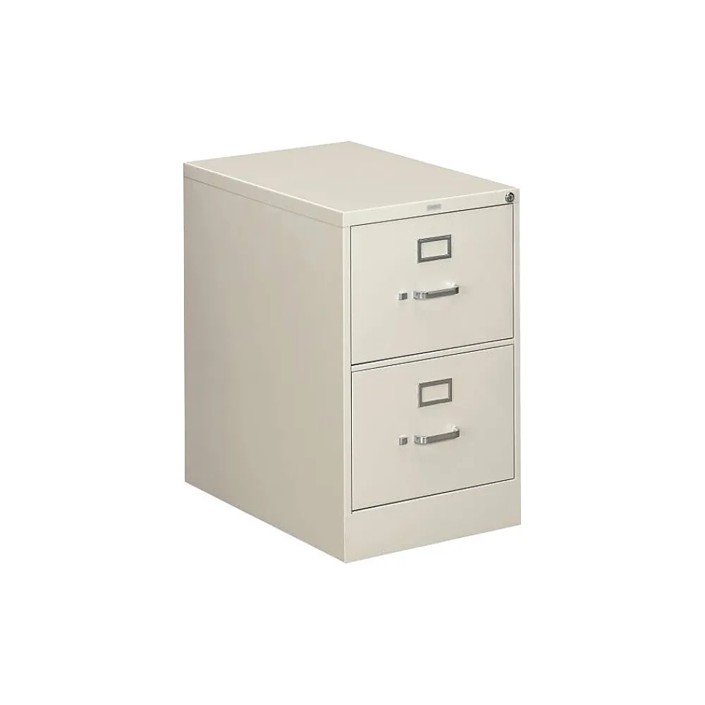 File Cabinets*HON 310 Series 2 Drawer Vertical File Cabinet, Legal, Light Gray, 26 1/2"D (312CPQ)