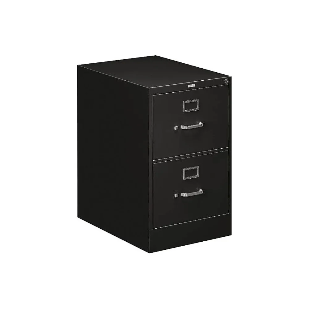 File Cabinets*HON 510 Series 2 Drawer Vertical File Cabinet, Legal, Black, 25"D (H512CPP)