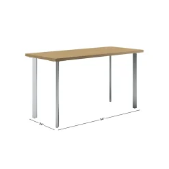 Office Desks*HON Coze 54"W Desk, and Silver (RPL2454N1P6) Natural Recon