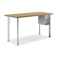 Office Desks*HON Coze 48"W Desk, w/U-Storage, and Silver (RPL2448N1P6S) Natural Recon