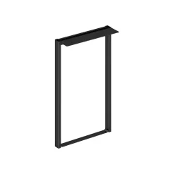 Storage Cabinets*HON Mod 23" Metal Overhead Support Leg, Black (HLPLOS23.BLKP)