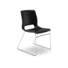 Folding & Stacking*HON Motivate High-Density Stacking Chair, Onyx Shell, 4 per Carton