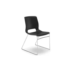 Folding & Stacking*HON Motivate High-Density Stacking Chair, Onyx Shell, 4 per Carton