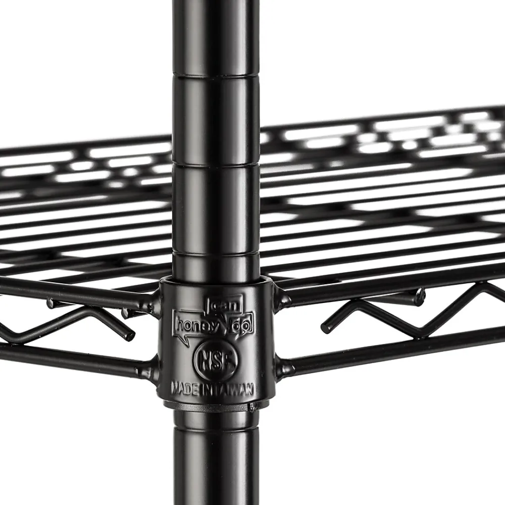 Shelving*Honey-Can-Do Honey Can Do 5-Shelf Metal Unit, 42"W, Black (SHF-01440)