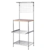 Shelving*Honey-Can-Do Mini Microwaveable Shelf w/MDF Top, Chrome (SHF-09256)