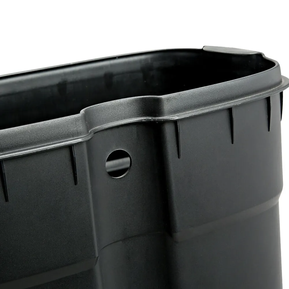 Steel Indoor Trash Can Set with Hinged Lid, 7.92 & 1.32 Gallon, White (TRS-09076)<Honey-Can-Do Sale