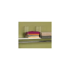 Shelving*Household Essentials Wire Shelf Dividers, White, 2/Set (25001)