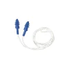 Howard Leight ® AirSoft® White Nylon Cord Reusable Earplugs, Blue, 27 dB, 100/BX