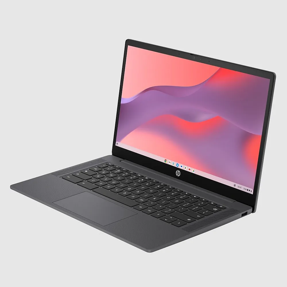 Online HP 14" Chromebook, Intel Processor N100, 4GB RAM, 64GB SSD, + 8.5 Hours Battery, Google Chrome