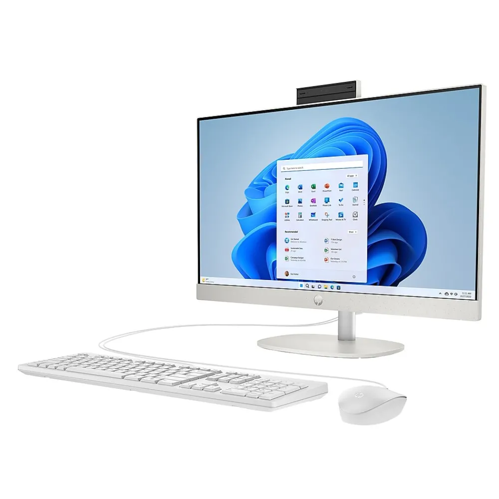 Discount HP 24-cr0026 23.8" All-in-One Desktop Computer, Intel Core i3-N300, 8GB Memory, 256GB SSD (9W2H5AA#ABA)