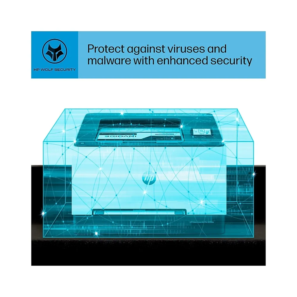 HP LaserJet Pro 3201dw Wireless Color Laser Printer, Best for Office (499Q9F)