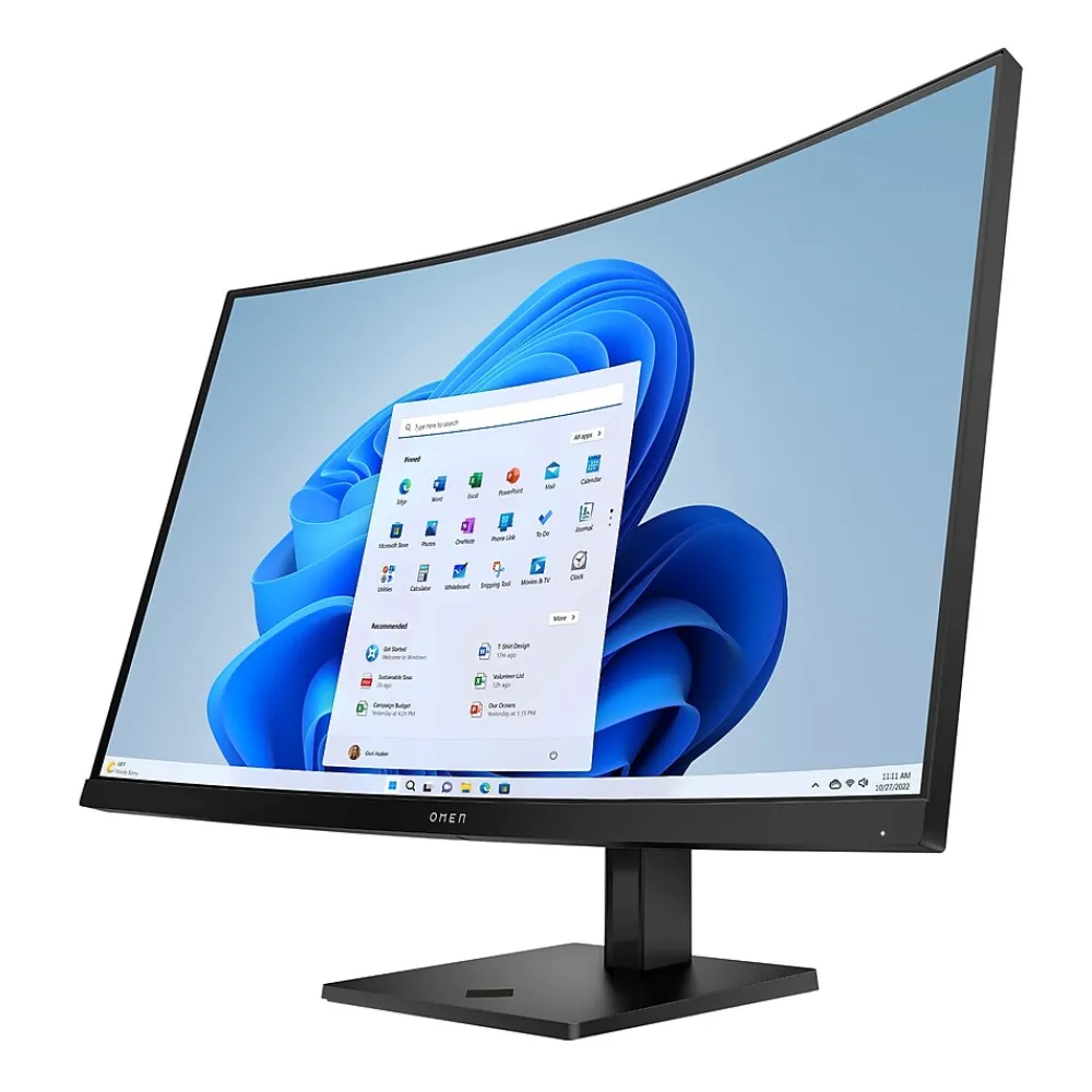 HP OMEN 32c 31.5" Curved LCD Monitor, Jet Black (780K6AA#ABA)