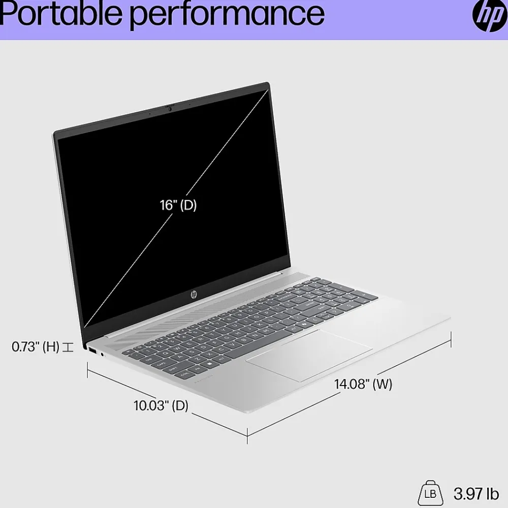 Hot HP Pavilion 16" FHD AI Laptop, Intel Core Ultra 5-125U, 8GB RAM, 512GB SSD, Backlit Keyboard, Windows 11 Home