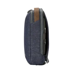 Renew Laptop Backpack, Heather Blue/Brown Fabric/Faux Leather (1A212AA#ABL)<HP Clearance