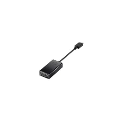 HP ® USB Type-C to VGA HD-15 Male/Female Video Adapter Cable, Black (N9K76AA#ABA)