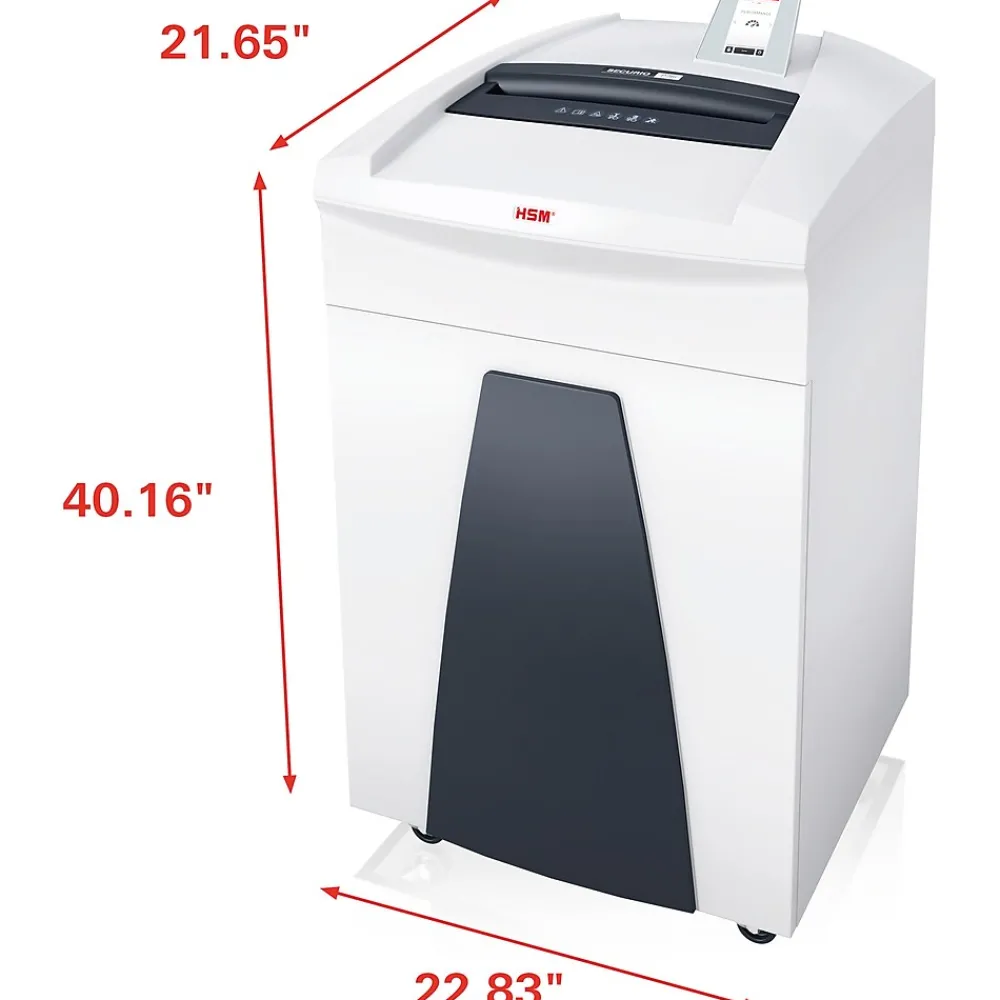 Clearance HSM SECURIO P36i 49-Sheet Strip-Cut Multi-Media Shredder (1851)