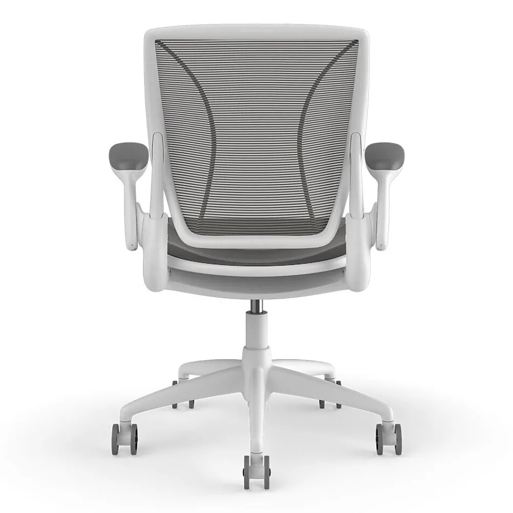 Office Chairs*Humanscale Diffrient World Ergonomic Mesh Swivel Task Chair, White/Black (W11BN10N10SHNSC)