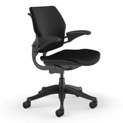 Office Chairs*Humanscale Freedom Ergonomic Fabric Swivel Task Chair, Black (F111GFT10XFSHNSC)