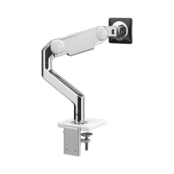 Humanscale M10 Adjustable Single Monitor Arm, Polished Aluminum (M11TBW)
