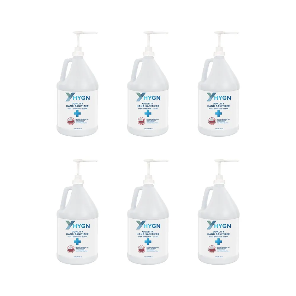 Gel Hand Sanitizer, 128 Oz., 6/Carton (HG1GALLN-CT)<HYGN Hot