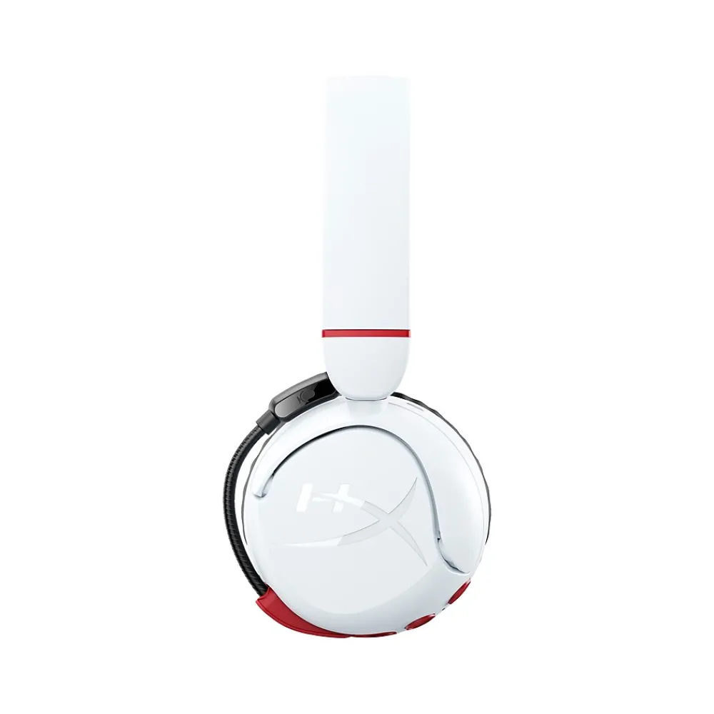 New HyperX Cloud Mini Wireless Active Noise Canceling Bluetooth Gaming On Ear Headset, Chromebook Certified, White (7G8F2AA)