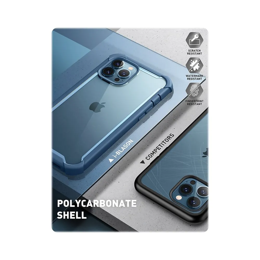 i-Blason Ares Blue Snap Case for iPhone 13 Pro (iPhone2021Pro-6.1-Ares-SP-Azure)