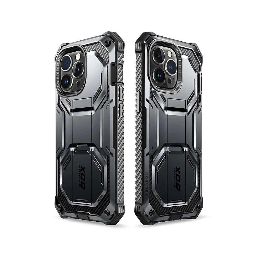 i-Blason Armorbox Black Rugged Case for iPhone 14 Pro (iPhone2022Pro-6.1-Armorbox-SP-Black)