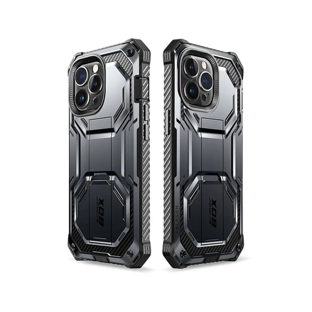 i-Blason ArmorBox Black Rugged Case for iPhone 14 Pro Max (iPhone2022Pro-6.7-Armorbox-SP-Black)