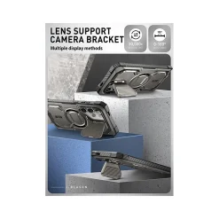 i-Blason Armorbox MagSafe Rugged Case for Samsung Galaxy S24 Ultra, Shock-Absorbing, Titan Gray