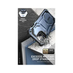 i-Blason Armorbox Metallic Blue Rugged Case for iPhone 14 Pro Max (iPhone2022Pro-6.7-Armorbox-SP-Tilt)