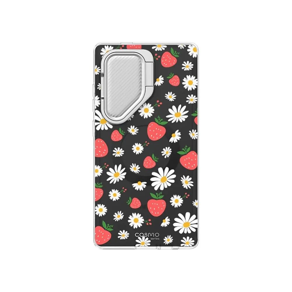 i-Blason Cosmo Colorful Strawberry MagSafe Case for Samsung Galaxy S24 Ultra, Shock-Absorbing, Multicolor