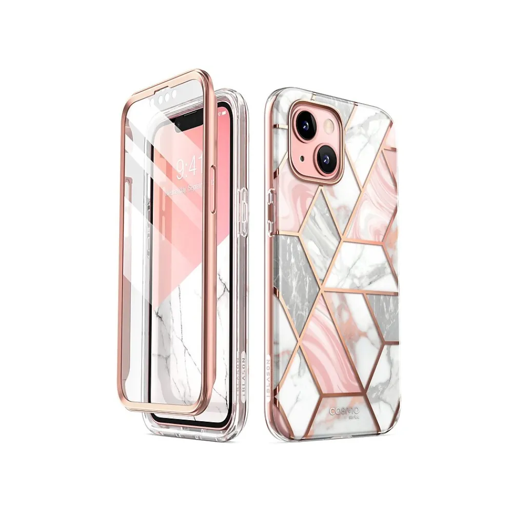 i-Blason Cosmo Marble Pink Snap Case for iPhone 13 (iPhone2021-6.1-Cosmo-SP-Marble)