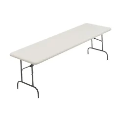 Folding Tables*ICEBERG IndestrucTable TOO 600S Folding Table, 96" x 30", Platinum (65333)