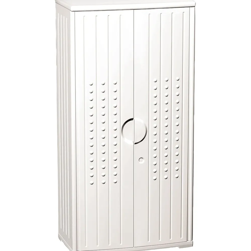 Storage Cabinets*ICEBERG ® Officeworks® Polyethylene Storage Cabinet, Non-Assembled, 66Hx33Wx18D", Platinum