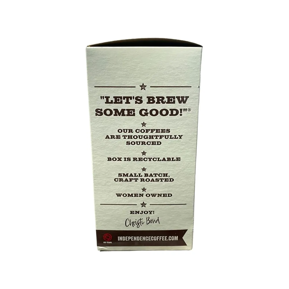 Independence Coffee Co. Madalyn's Backyard Pecan Southern Pecan Coffee Pods, Light Roast, 18/Box (MBP.SSrnd-108ctcs)