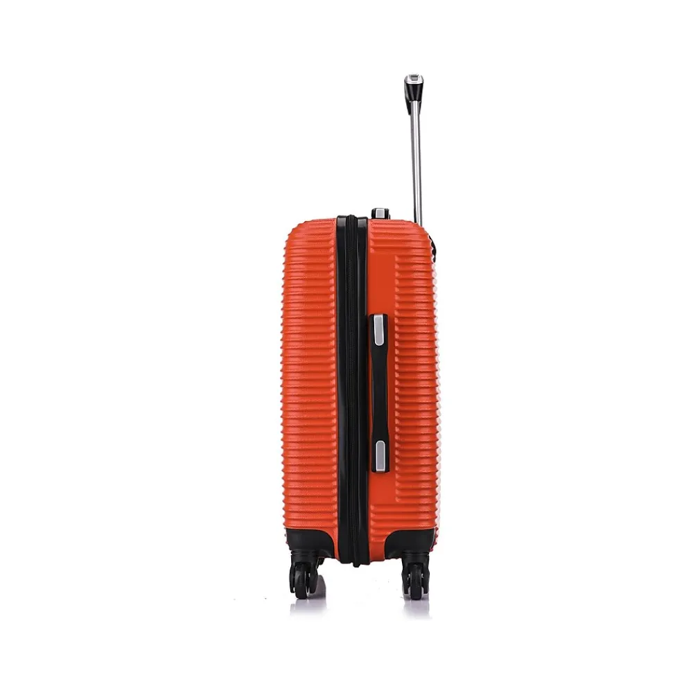 Royal 20" Hardside Carry-On Suitcase, 4-Wheeled Spinner, Orange (IUROY00S-ORG)<InUSA New