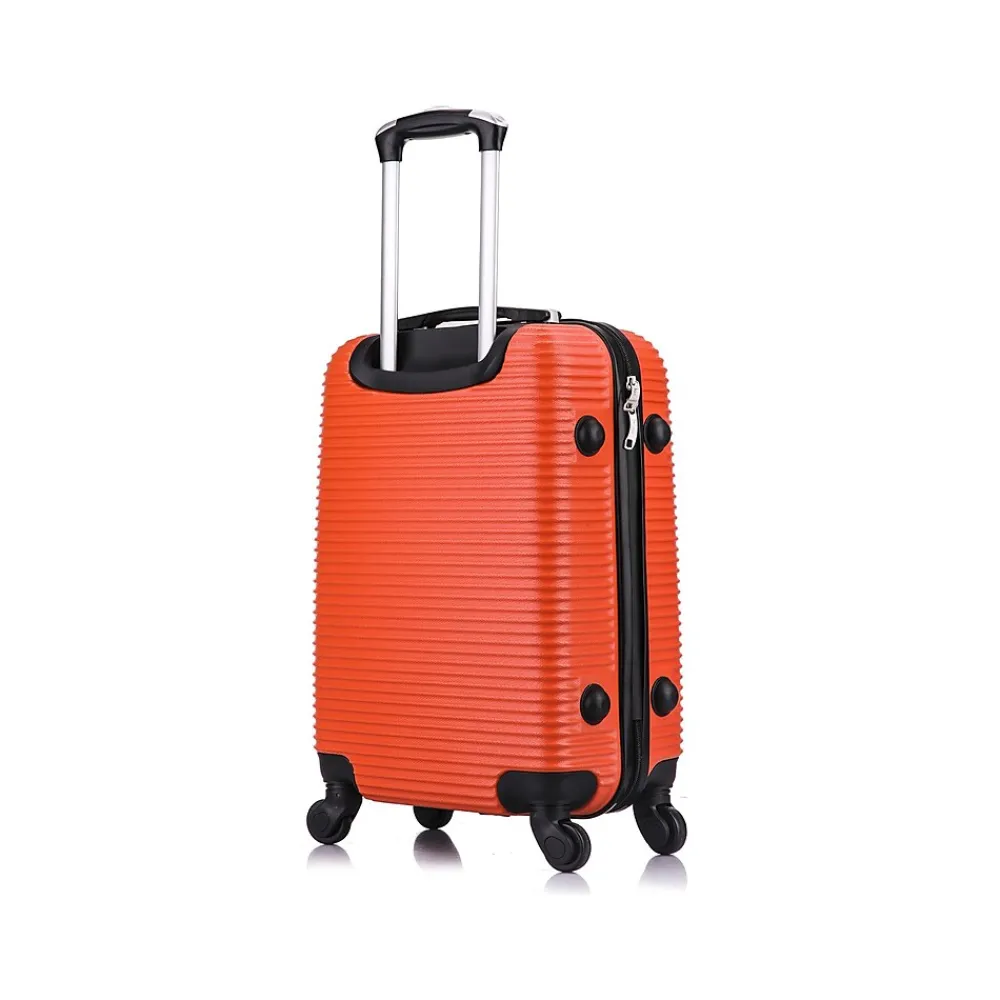 Royal 20" Hardside Carry-On Suitcase, 4-Wheeled Spinner, Orange (IUROY00S-ORG)<InUSA New