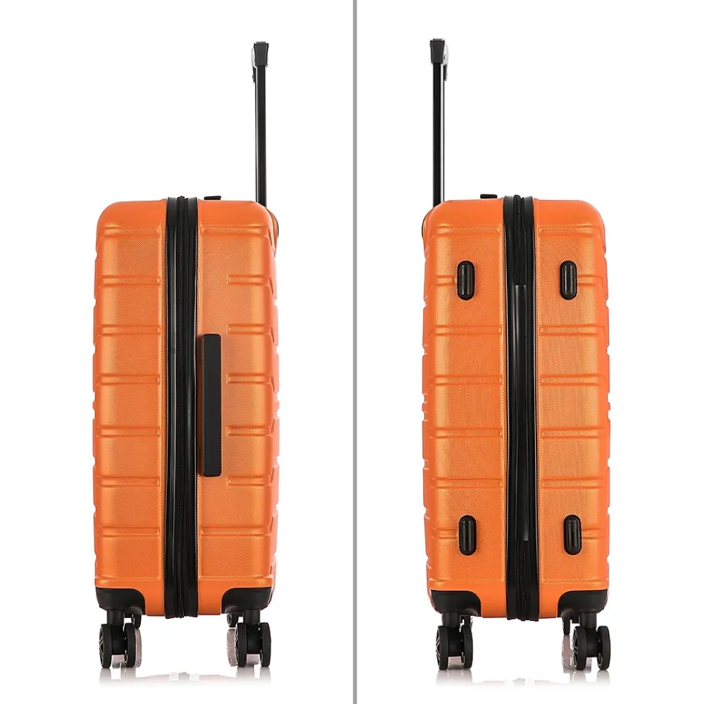 Trend 3-Piece Hardside Spinner Luggage Set, Orange (IUTRESML-ORA)<InUSA Clearance