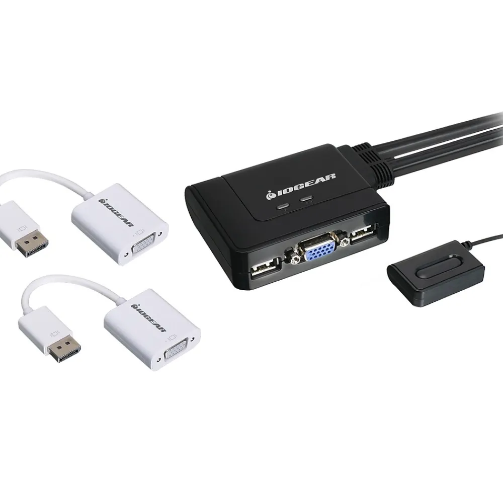 Online Iogear 2-Port Managed Switch (GCS22DPKIT)