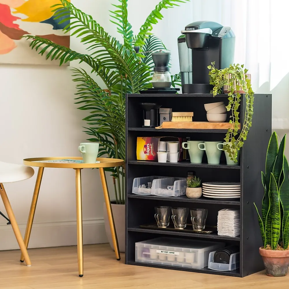 Bookcases*Iris 31.51" 5-Shelf Bookcase, Black (596985)