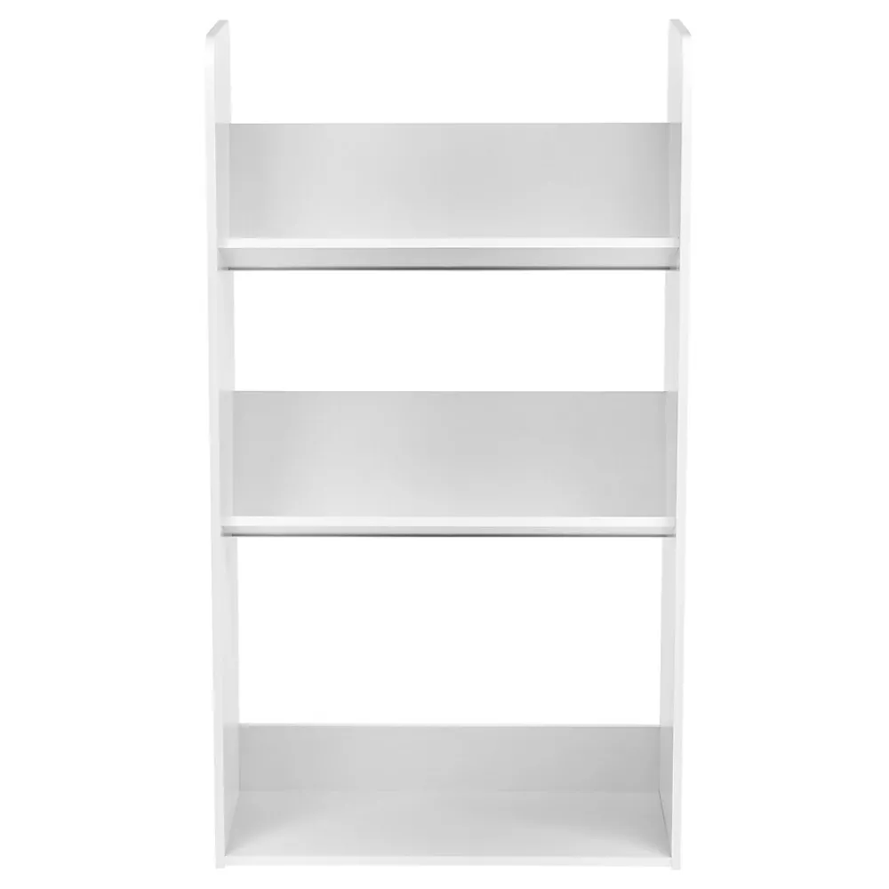 Bookcases*Iris 3-Tier Tilted Shelf Book Rack, White (596102)