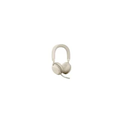 Best jabra Evolve2 75 Active Noise Canceling Bluetooth Stereo On Ear Mobile Headset, USB-A, MT Certified, (27599-999-998) Beige