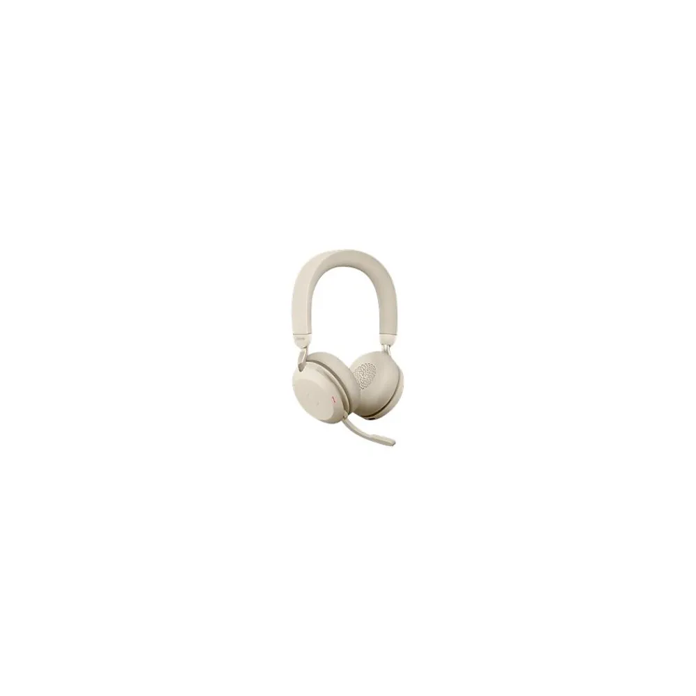Clearance jabra Evolve2 75 Wireless Noise Canceling Bluetooth Stereo Mobile On Ear Headset, USB-A, Beige (27599-989-998)