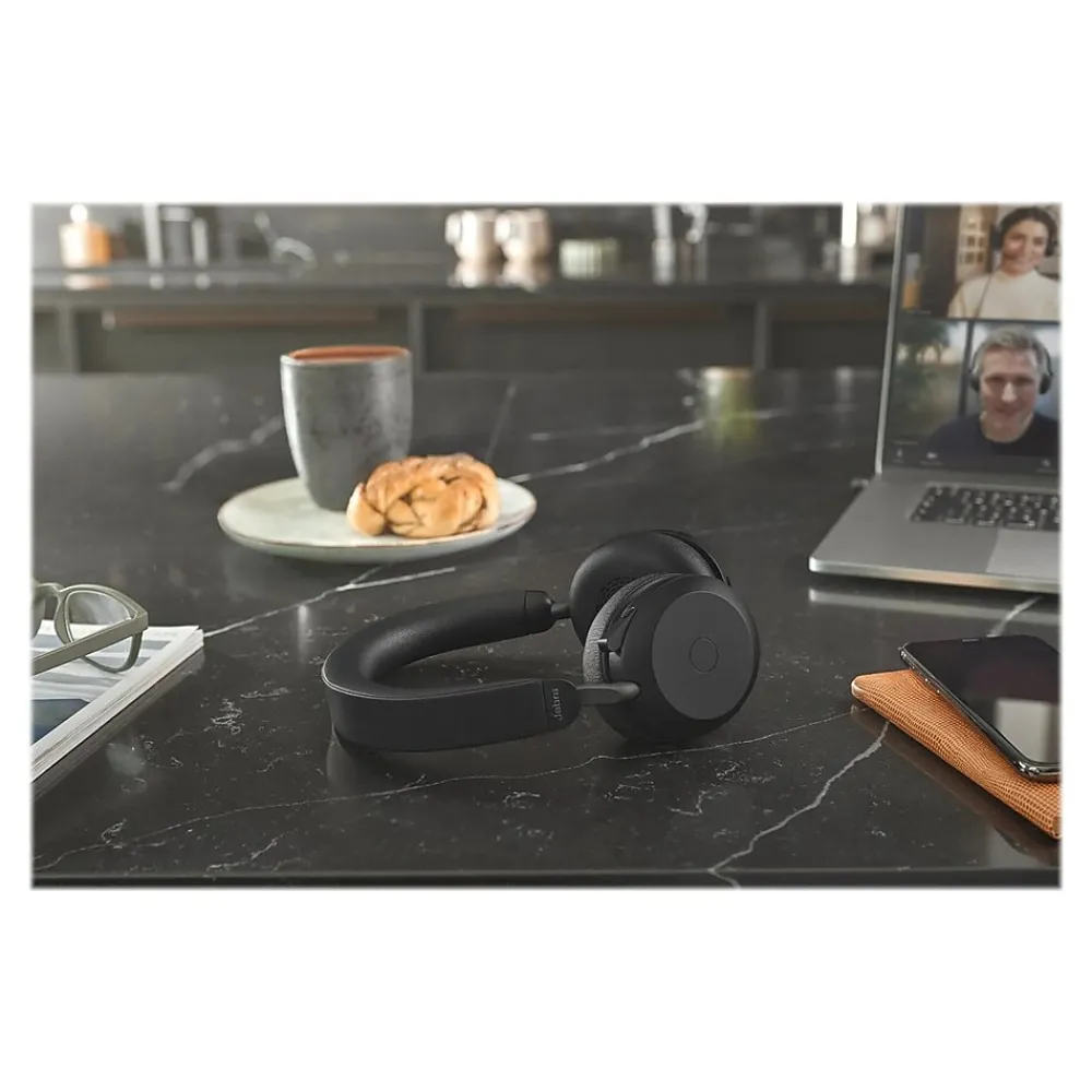 Sale jabra Evolve2 75 Wireless Noise Canceling Bluetooth Stereo Mobile On Ear Headset, USB-A, Black (27599-989-999)