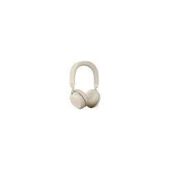 Best jabra Evolve2 75 Wireless Noise Canceling Bluetooth Stereo Mobile On Ear Headset, USB-C, MS Certified, Beige (27599-999-898)