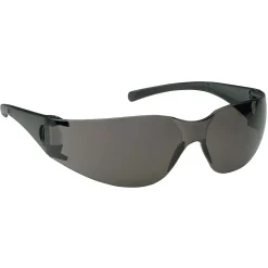Jackson Safety ® V10 Element Safety Glasses, Black Frame, Smoke Lens